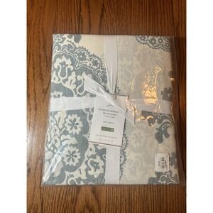 Pottery Barn Lucianna Medallion Duvet Cover Twin Blue White 1866370 New